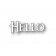 Poppy Stamps Stanzschablone - Hello Poe Script