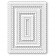 Poppy Stamps Stanzschablone - Double Scalloped Stitched Frames