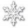 Poppy Stamps Stanzschablone - Diamond Snowflake