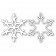 Poppy Stamps Stanzschablone - Diamond Snowflake