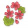 Poppy Stamps Stanzschablone - Brilliant Geraniums Flower Set