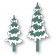Poppy Stamps Stanzschablone - Iced Pine Trees