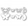 Poppy Stamps Stanzschablone - Teardrop Butterflies
