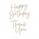Spellbinders Glimmer Hot Foil Plates - Stylish Script Thank You and Happy Birthday 