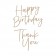 Spellbinders Glimmer Hot Foil Plates - Stylish Script Thank You and Happy Birthday 