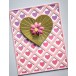 Poppy Stamps Template - Criss Cross Heart Stencil
