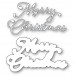 Poppy Stamps Stanzschablone - 2596 Merry Christmas Moonlight Script
