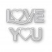 Memory Box Stanzschablone - Love You Gallery Script