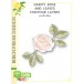 Birch Press Stanzschablone - Dainty Rose and Leaves Contour Layers