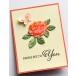 Birch Press Stanzschablone - Dainty Rose and Leaves Contour Layers
