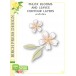 Birch Press Stanzschablone - Phlox Blooms and Leaves Contour Layers