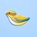 Birch Press Stanzschablone - 57577 Block Print Little Bird