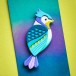 Birch Press Stanzschablone - 57583 Block Print Tufted Bird