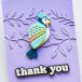 Birch Press Stanzschablone - 57583 Block Print Tufted Bird