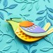 Birch Press Stanzschablone - 57584 Block Print Bright Bird