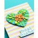 Birch Press Stanzschablone - 57589 Block Print Garden Heart