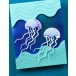 Birch Press Stanzschablone - 57629 Block Print Floating Jellyfish