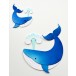 Birch Press Stanzschablone - 57630 Block Print Whale Duo