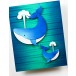 Birch Press Stanzschablone - 57630 Block Print Whale Duo