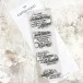 Silikonstempel Sprüche deutsch Motivation & Mut machen Clear Stamps Sprüche KK-0082 Karten-Kunst Clear Stamp Set Weise Worte Glück 