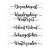 Silikonstempel Sprüche Weihnachten Kalligraphie Text Deutsch Kerzen Clear Stamps Scrapbooking Karten-Kunst Kalligraphie im Dezember KK-0115