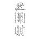 Karten-Kunst Clear Stamps KK-0211 - Spruch-Kombinationen Ostern