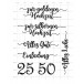 Stempelset Silberhochzeit & Goldhochzeit – KK-0119 Clear Stamps Karten-Kunst
