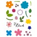 Karten-Kunst Clear Stamp Set - Blümchen-Meer
