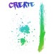 Karten-Kunst Clear Stamp Set - Splatters Create