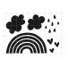 Karten-Kunst Clear Stamps KK-0186 - Rainbows / Regenbogen & Wolken