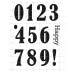 Karten-Kunst Clear Stamps Zahlen für Geburtstag und Neujahr KK-0204 - Happy Numbers