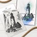 Karten-Kunst Clear Stamps KK-0244 - Leuchtturm Maritimes Stempelset mit Spruch