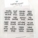 Karten-Kunst Clear Stamps KK-0262 - Viele kleine liebe Grüße Mini-Sprüche für Karten & Geschenke
