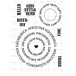 Karten-Kunst Clear Stamps KK-0264 - Kreistexte zum Geburtstag - Runde Textstempel für Karten