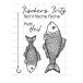 Karten-Kunst Clear Stamps KK-0265 - Fischers Fritz Stempel Fische & Angelhaken