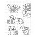 Karten-Kunst Clear Stamps KK-0279 - Capri Groß: Sprüche zu Ostern