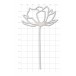 Stanzschablone Blume Carissa Bloom – Zarte florale Stanze 6,3 x 11 cm