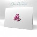 Karten-Kunst Stanzschablone kk-D132 - Elegant Script Mr & Mrs für Hochzeitskarten