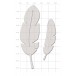 Karten-Kunst Stanzschablone kk-D147 - Feathers Federn