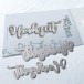 Karten-Kunst Stanzschablone kk-D180 Riesige Hochzeit Stanze Text
