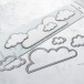 Karten-Kunst Stanzschablone kk-D211 - Stitched Clouds / Wolken mit Nahtlinien