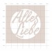 Karten-Kunst Stanzschablone kk-D222 - Mojito Cutout Alles Liebe