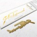 Karten-Kunst Hot Foil Plate kk-HF037 Kombi Herzlichen Glückwunsch Heißfolienprägung Deutsch Sprüche Heißprägestempel