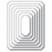 Memory Box Stanzschablone - Matinee Rectangle Layers