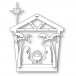 Memory Box Stanzschablone - Nativity House Frame