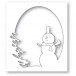 Memory Box Stanzschablone - Oval Snowman Collage