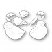 Memory Box Stanzschablone - 94741 Nestled Chickadee Duo