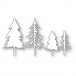 Memory Box Stanzschablone - 94751 Layered Evergreen Trees