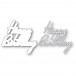 Memory Box Stanzschablone - 94773 Happy Birthday Debut Script
