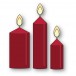 Memory Box Stanzschablone - 94812 Merry and Bright Candles
